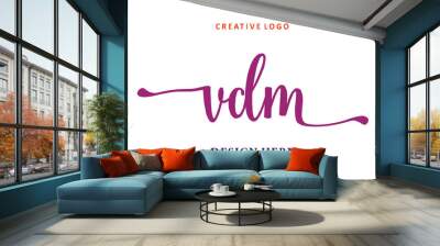 VDM lettering logo is simple, easy to understand and authoritative Wall mural