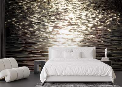 sunset over water Wall mural