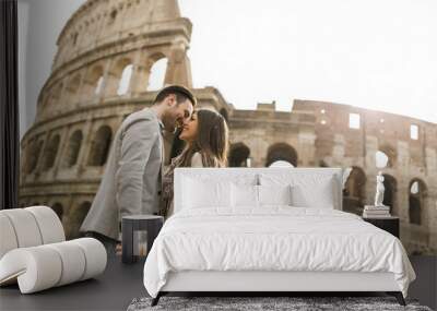 Couple in Rome Wall mural