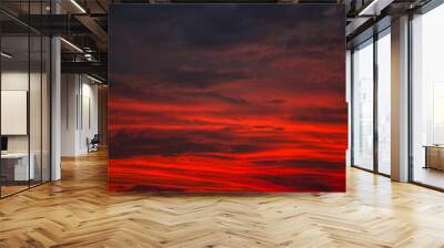 red sky Wall mural