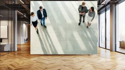 young people in the office Wall mural