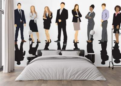 business people shadow Wall mural