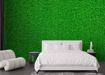  field green grass and dew in the morning time and fresh air background, textures and wallpaper in the top view Wall mural