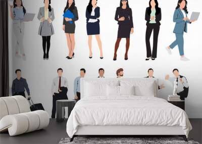 business people collection Wall mural