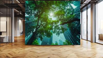 A image that is inspired of green tech, investing, technology Wall mural