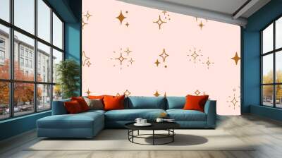 Shine sparkle icon. Vector blink star for logo, sparkle clipart Wall mural