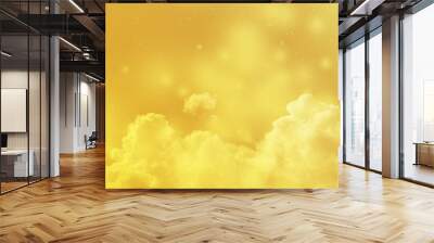 Gold  sky background Wall mural