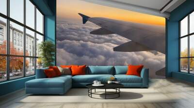 wing of airplane Wall mural