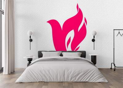 Dove, a symbol of peace and purity. The biblical symbol of the Holy Spirit. Wall mural