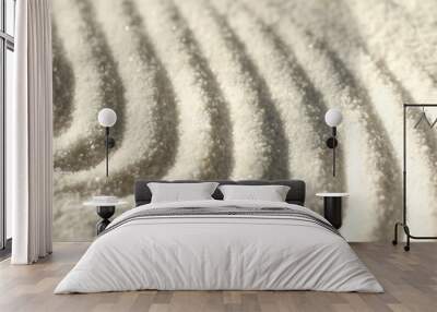 Quartz sand waves.Relaxing and antistress concept. Wall mural