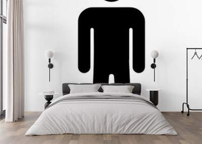 stick person vector silhouette Wall mural