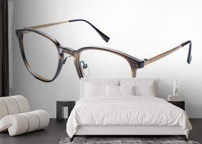 modern eyeglasses isolated on background Wall mural