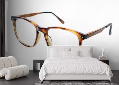 modern eyeglasses isolated on background Wall mural