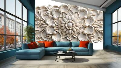 wall decor 3d isolated on a translucent background. ai generative Wall mural