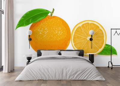 orange vector Wall mural