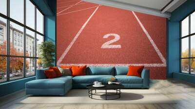 Running track number 2 Wall mural