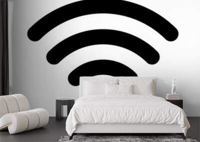 Wifi symbol icon. The wireless icon. wifi symbol. on white background - vector Wall mural