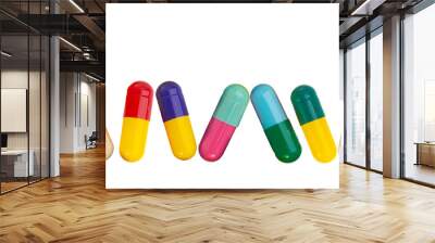 colorful pills Wall mural