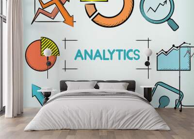 analytics concept Wall mural