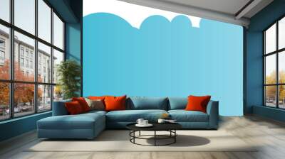 Blue Cloudscape Illustration
 Wall mural