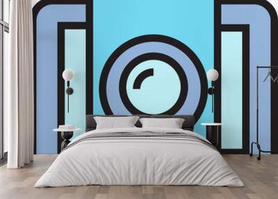 digital camera icon Wall mural