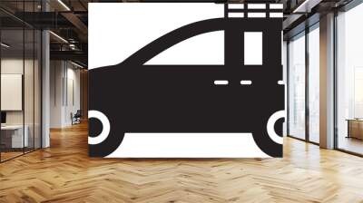 minivan icon illustration Wall mural