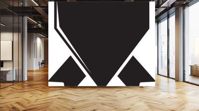 Shield Banner with Ribbon Wall mural