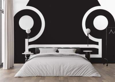 Sofa Glyph Icon Wall mural