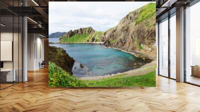 The Cove of Sukai Cape in Rishiri Island Hokkaido Japan. Wall mural