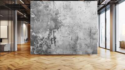 distressed vintage grey wallpaper texture with blank grunge surface abstract graphic design background Wall mural