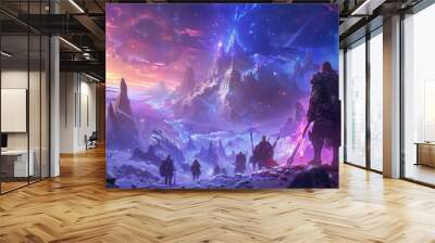 fantasy roleplaying online multiplayer gameplay ui design for aaa rpg video games industry Wall mural