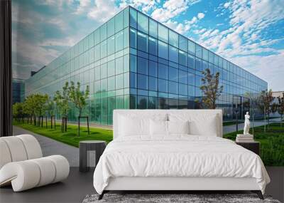 modern data center building exterior architecture photo Wall mural