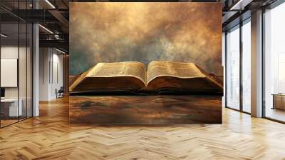 sacred first book of the bible symbolizing christian faith and doctrine conceptual photography Wall mural