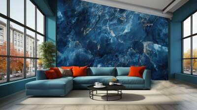 transcendent tranquility luxurious blue marble texture highresolution abstract background digital art Wall mural