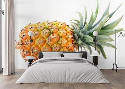 vibrant pineapple fruit isolated on white background highresolution studio photo Wall mural