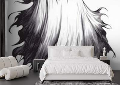 Spooky Halloween ghosts depicted in hand-drawn illustrations image
 Wall mural