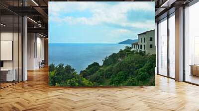 Italy-view on the seacoast near village Ill Pistello on the island of Elba Wall mural