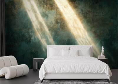 Aesthetic background with natural light beams and textures Wall mural