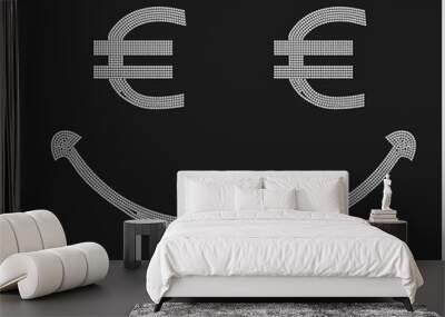 euro sign with euro symbol Wall mural