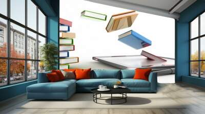 books , Tablet computer Wall mural