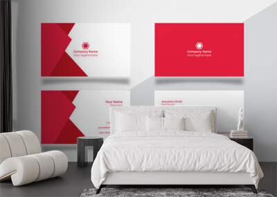  business card templates double-sided corporate. clean business cards with simple, modern, creative minimal horizontal and vertical layouts stylish unique custom business card designs. Wall mural