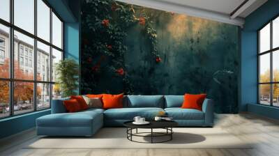 dark abstract moody surreal background  Wall mural