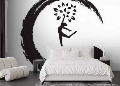 tree woman, mother earth, vector Wall mural