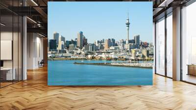 Auckland city on background of blue sky Wall mural