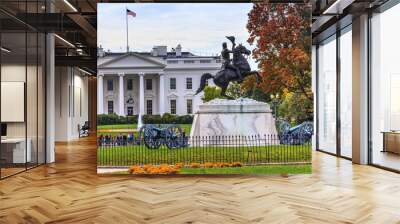 Jackson Statue Lafayette Park White House Autumn Washington DC Wall mural