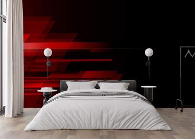 abstract speed movement pattern with shiny glowing blurred line shape, gradient color. vector design template Wall mural