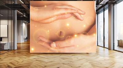 Abdomen balance beauty belly body bodycare button Wall mural