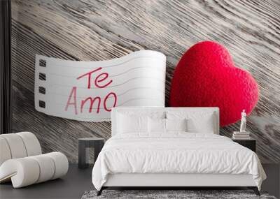 amo, te, unusual. Wall mural