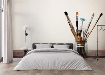 brush. paints and brushes Wall mural