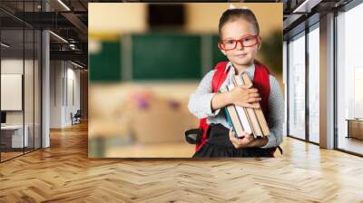 Child with book. Wall mural